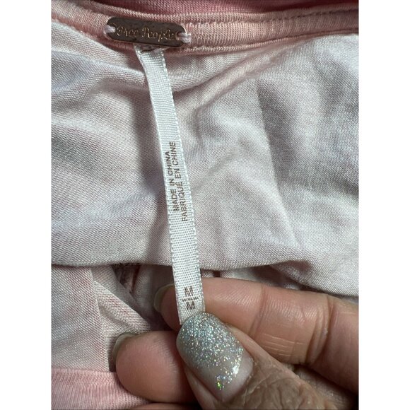 FREE PEOPLE Alyssa Wrap Dress Medium Earth Pink Tie Dye Maxi Knit - Picture 6 of 11